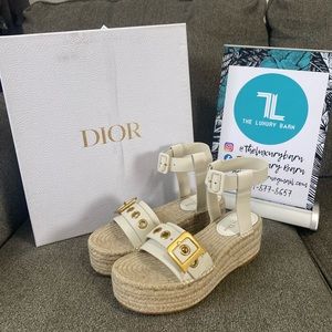 Authentic Christian Dior Espadrilles Sandals 40